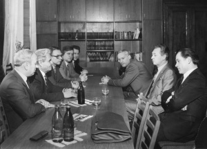 1987 г. Обсуждение у ректора БГУ создания системы &laquo;Гемма 2-видео&raquo; и научной программы ее использования. 