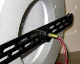 Съемная пластина с фотоприемным устройством. 1 &ndash; выходное отверстие диффузного излучателя, 2 &ndash; съемная пластина, 3 &ndash; фотоприемное устройство